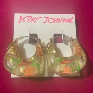 Betsey Johnson Fish Tank Earring's - DP2
